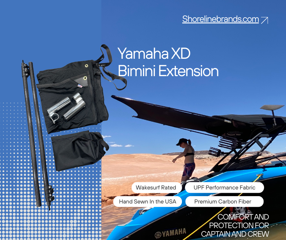 海ページ Yamaha XD Series Shade Extension | Custom Bimini Upgrade