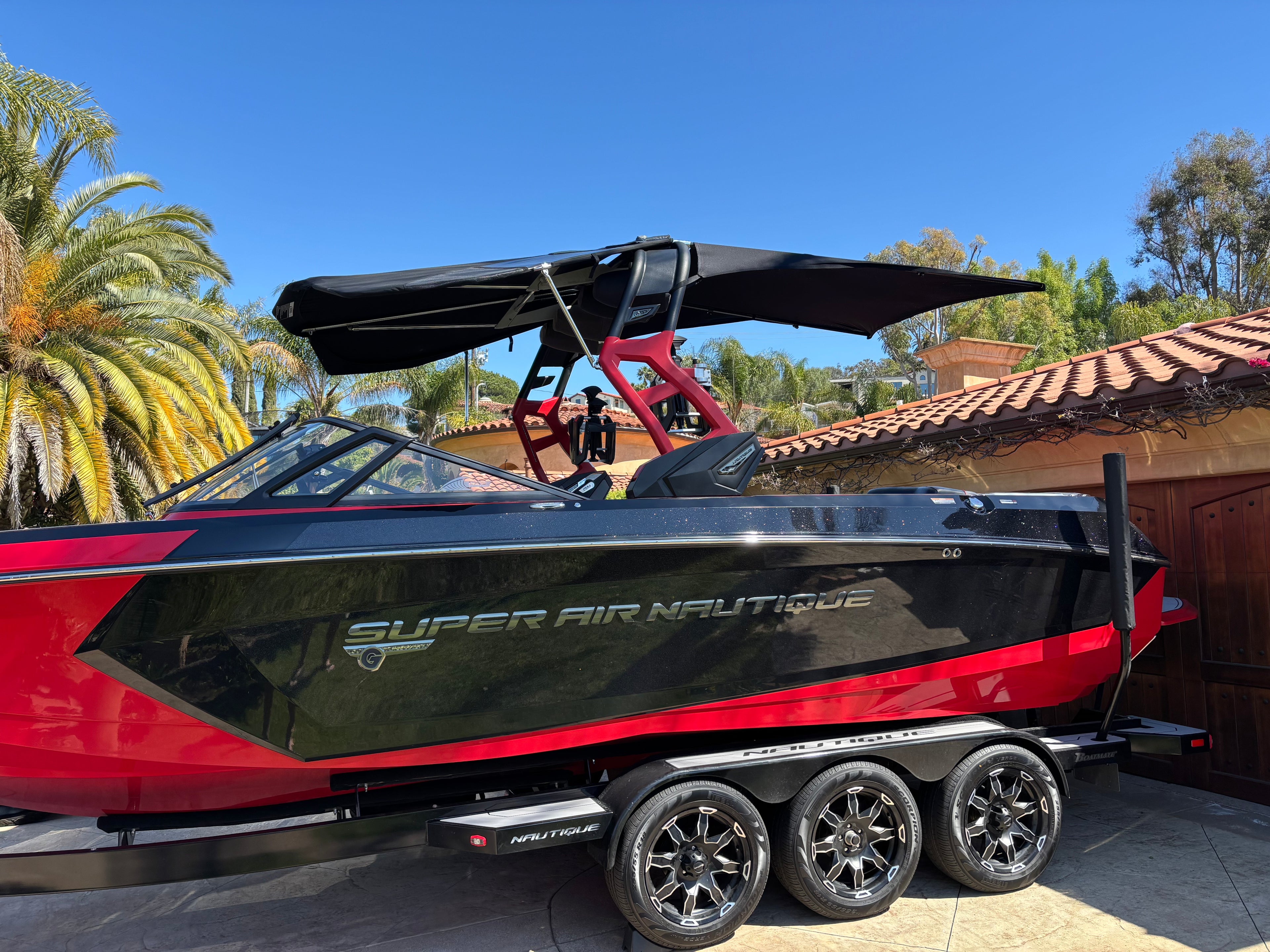 Wake Boat Bimini Top Extension from Shoreline Brands - Nautique, Mastercraft, Moomba, Supra, Malibu, Centurion, Regal boats