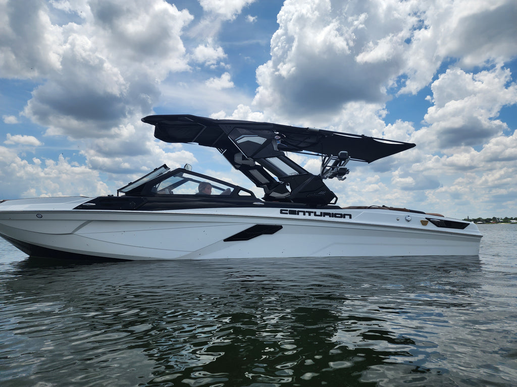 Centurion RI245 with Predator Tower and Shoreline Brands Bimini Extension