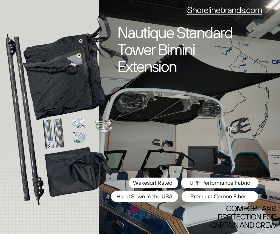 Nautique Flight Control Tower Bimini Extension and Shade Sail