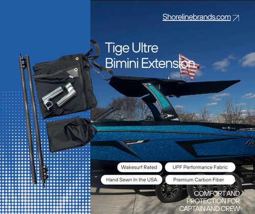 Tige Ultra Shade Extension | Boat Shade Extension Upgrade