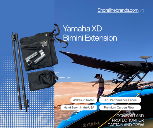 うみページ Yamaha XD Series Shade Extension | Custom Bimini Upgrade
